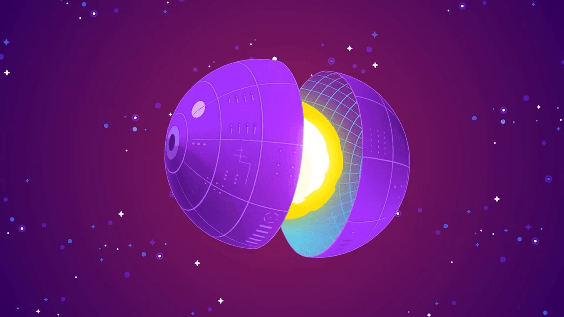 A Dyson Sphere artwork by Kurzgesagt